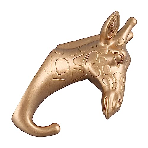 Hamwesh Wandhaken, Tierischer Harzhaken mit Abnehmbaren Hörnern für das Badezimmer Eingangswand Organizer, 3D -Design Dekorativ (#4) von Hamwesh