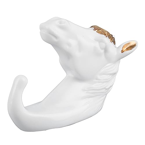 Hamwesh Wandhaken, Tierischer Harzhaken mit Abnehmbaren Hörnern für das Badezimmer Eingangswand Organizer, 3D -Design Dekorativ (#9) von Hamwesh