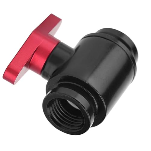 Hamwesh Wasserkühlventil, Messing -Kugelventil mit Griffdesign für Computerwasserkühlsystem Hochflussstruktur G1/4 -Gewinde (Rotschalter) von Hamwesh
