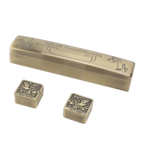 Hamwesh Zertifikatrohr, Metall -Zertifikatspeicherbox mit 2 Kleinen Speicherboxen für Abschlusszertifikate und Diplome Zinklegierung Exquisite Scroll -Inhaber für die Dekoration von Hamwesh