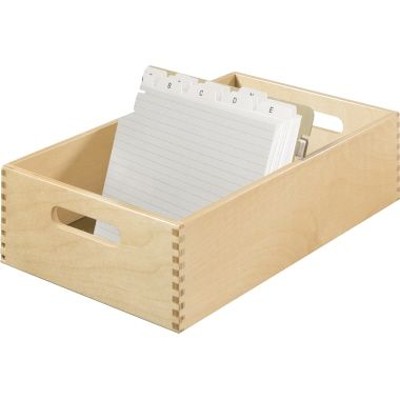 Karteikasten 1005-0 DIN A5 quer max. 1.500Karten Holz natur von Han