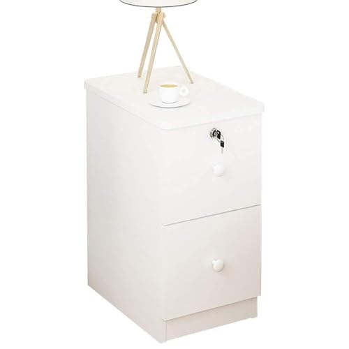 HanDpi Nachttisch mit Aufbewahrungsbox mit 2 Schubladen, abschließbares Design, maximiert den Stauraum für Schlafzimmer, Wohnzimmer oder Büro HanDpi Nachttisch mit Aufbewahrungsbox mit 2 Schubladen, abschließbares Design, maximiert den Stauraum für Schlafzimmer, Wohnzimmer oder Büro von HanDpi