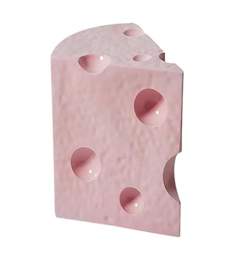 HanDpi Sofa-Beistelltisch, Käseform, Harz, Schlafzimmer, Nachttisch, Schreibtisch, Kaffee für Wohnzimmerdekor (Pink) von HanDpi