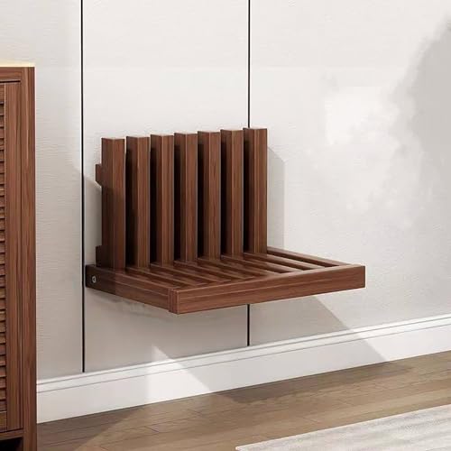 HanDpi Wandmontierter moderner minimalistischer Nachttisch aus Massivholz für das Schlafzimmer - Retro-Regal, schmales, faltbares Mini-Lagerregal, Rahmen mit starker Tragfähigkeit im nordischen St HanDpi Wandmontierter moderner minimalistischer Nachttisch aus Massivholz für das Schlafzimmer - Retro-Regal, schmales, faltbares Mini-Lagerregal, Rahmen mit starker Tragfähigkeit im nordischen St von HanDpi