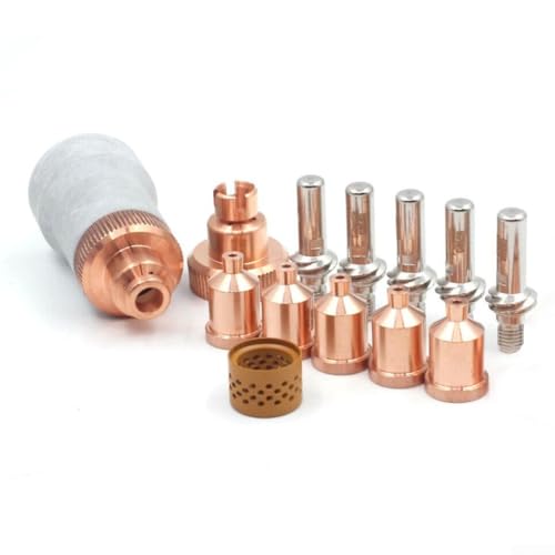 14-teiliges Plasmabrenner Verbrauchsmaterial-Set für LC105 Taschenlampe mit KP28458 KP28451 KP28453 KP28452 W03X089366A Teile kompatibel mit Tomahawk 1538 Cutter 14-teiliges Plasmabrenner Verbrauchsmaterial-Set für LC105 Taschenlampe mit KP28458 KP28451 KP28453 KP28452 W03X089366A Teile kompatibel mit Tomahawk 1538 Cutter von HanOaki