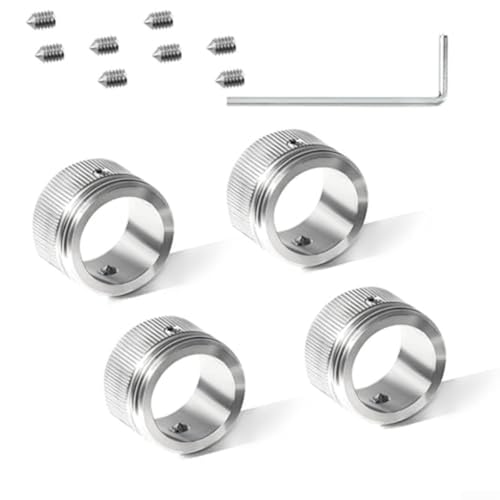 2/4 Stück M30 x 1 5 Edelstahl für Heizkörperthermostat-Adapter für Ra für Rav für RavL Ventil Gewindeanschluss-Set mit Sechskantschlüssel und Schrauben (4 Stück) von HanOaki