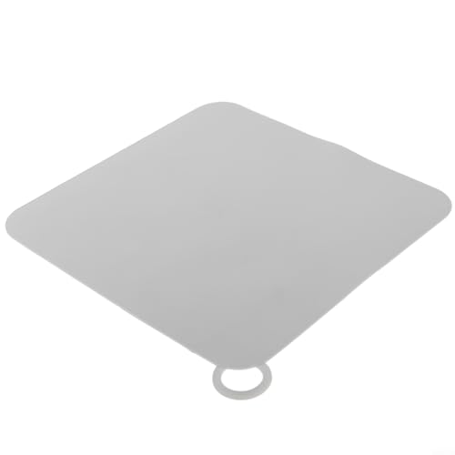 Dicke Silikon-Bodenablaufabdeckung für Waschbecken- und Badezimmerabläufe, flexible und stabile Abdichtung für Überlauf und verbesserter Abflussschutz (weiß, 15 cm) von HanOaki