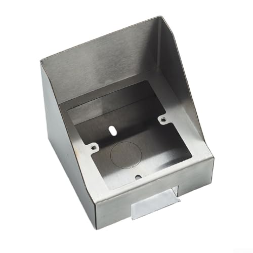 Edelstahl-Steckdosenabdeckung für Außenschalter, mit wasserdichtem Design, kompatibel mit 86 Steckdosen zur Vermeidung von Feuchtigkeit und Wasserschäden (freiliegende Installation) von HanOaki