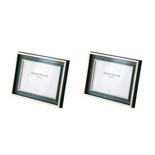 Fotorahmen-Set mit zwei Teilen für 12 7 x 17 8 cm große Bilder, zum Arrangieren Ihrer Lieblingserinnerungen mit Stil (grün) von HanOaki