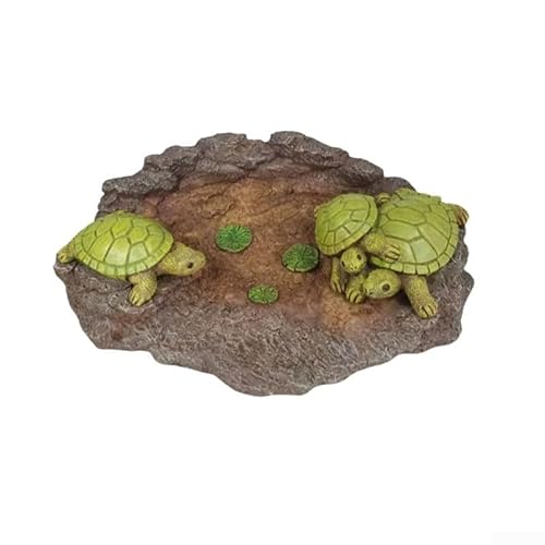 Garten-Schildkröten-Ornament aus Kunstharz, für den Außenbereich, Innenhof, Pool, Teich, Park, Dekoration und verbessert die Landschaft (B) von HanOaki