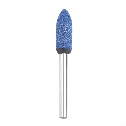 HanOaki 3 mm Schaft zylindrischer Schleifstein für Rotationswerkzeuge – ideal für Metall, Holz, Jade Detailschleifen (F) von HanOaki