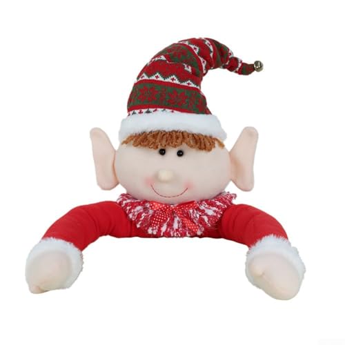 HanOaki Große Weihnachtsbaumspitze, Plüsch-Umarmung mit langen Armen, festlicher Weihnachtsbaumschmuck von HanOaki