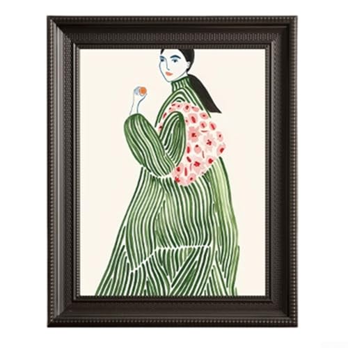 HanOaki Vintage Resin Photo Frame Artistic Antique Style Wall Display Or Cabinet Placement Decorative Paintings Retro Photo Frames Living Room Hanging Paintings(I) von HanOaki
