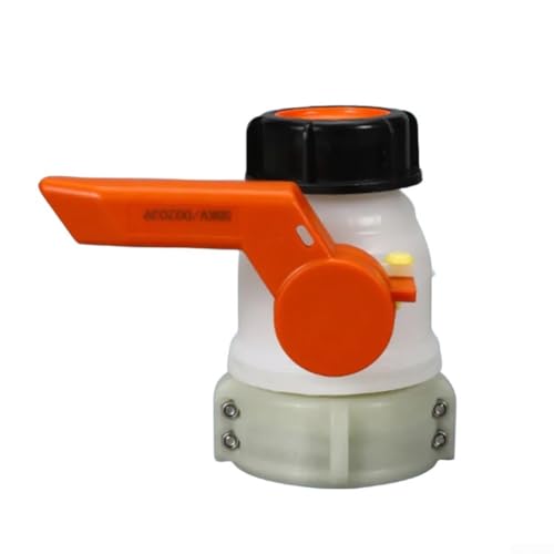 IBC Tote Tank Adapter Kugelhahn, Kunststoff Aluminium Absperrventil Ersatz, auslaufsicheres Design für Wasserspeicherung und Bewässerung (DN50-2) von HanOaki