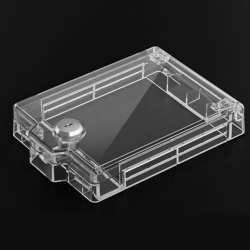 Kindersicherung Zentrale Klimaanlage Panel Schutzhülle mit Schloss und Schlüssel, wasserdichte Steckdosenabdeckung für elektrische Schalttafel zum Schutz (transparent weiß) von HanOaki