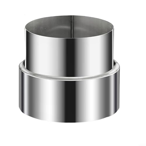Reduzierstück aus Edelstahl für Lüftungs- und Heizungsanlagen mit Durchmessereinstellung von 120 mm bis 50 mm (10 cm bis 11 cm) von HanOaki
