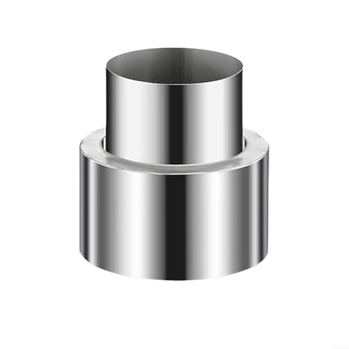 Reduzierstück aus Edelstahl für Lüftungs- und Heizungsanlagen mit Durchmessereinstellung von 120 mm bis 50 mm (5 cm bis 7 cm) von HanOaki
