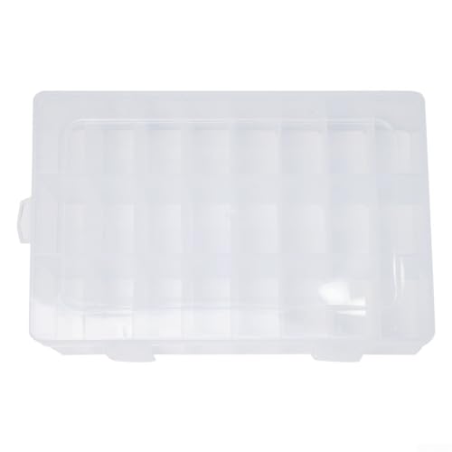 Schmuck-Aufbewahrungsbox mit verstellbaren Fächern, perfekt für die Organisation von Perlen, Ringen und anderen kleinen Gegenständen (24 Fächer) von HanOaki