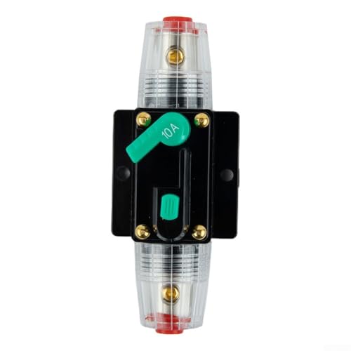 Wasserdichter 12V 24V DC Leistungsschalter Sicherung Reset 10A 100A AMP für Auto Boot Audio Stromkabel Überstromschutz Manuelle Reset-Taste (10A) von HanOaki
