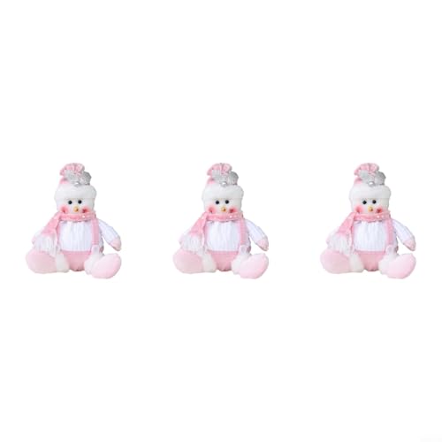 Weihnachtsmann Schneemann Rentier Plüschpuppen sitzende Dekorationen rosa Glitzer Urlaub Ornamente Stoff weich niedlich Puppen Set Zuhause Tisch Fenster Winter Display 3 Stück 21 x 8 x 7 cm 17 x 8 x 7 Weihnachtsmann Schneemann Rentier Plüschpuppen sitzende Dekorationen rosa Glitzer Urlaub Ornamente Stoff weich niedlich Puppen Set Zuhause Tisch Fenster Winter Display 3 Stück 21 x 8 x 7 cm 17 x 8 x 7 von HanOaki