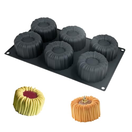 HanQZen 3D Erdbeere & Himbeere Silikon Backformen Set - Flexible Dessertformen für Mousse-Kuchen, Brownies, Gelee, Eis & Süßigkeiten (Frucht-Muster) ((Samt)(Schwarz)) von HanQZen