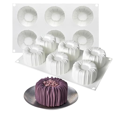 HanQZen 3D Erdbeere & Himbeere Silikon Backformen Set - Flexible Dessertformen für Mousse-Kuchen, Brownies, Gelee, Eis & Süßigkeiten (Frucht-Muster) ((Samt)(Weiß)) von HanQZen