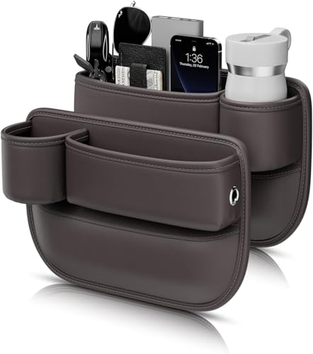 HanYT Auto Organizer Sitzspalt Aufbewahrungsbox für BENZ V260 2016-2024, mit Ladekabelloch der Seite Konsolen-Seitentaschen-Organizer. von HanYT