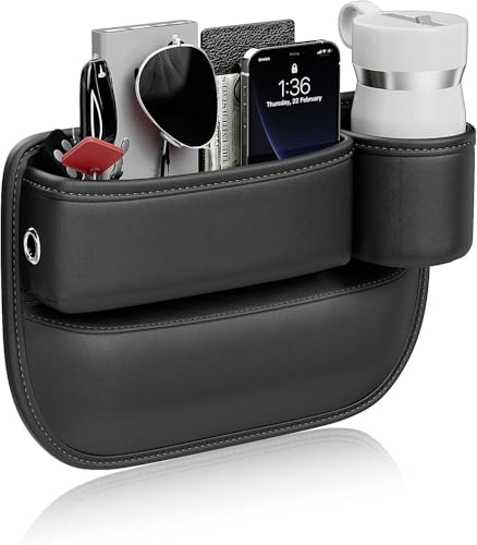 HanYT Auto Organizer Sitzspalt Aufbewahrungsbox für BUICK Encore GX 2020-2022, mit Ladekabelloch der Seite Konsolen-Seitentaschen-Organizer. von HanYT