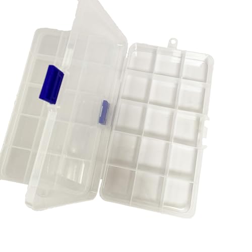 3 Stück 15 Fächer Sortierbox Aufbewahrung, Organizer Sortimentskasten Fächer Aufbewahrungsbox Schmuck Aufbewahrungsbox Sortierbox für Kleinteile Bastelwerkzeuge Aufbewahrung Schmuck Und Spielzeug von HanYun