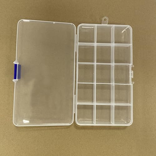 HanYun 15 Fächer Sortierbox Aufbewahrung, Organizer Sortimentskasten Fächer Aufbewahrungsbox Schmuck Aufbewahrungsbox Sortierbox für Kleinteile Bastelwerkzeuge Aufbewahrung Schmuck Und Spielzeug von HanYun