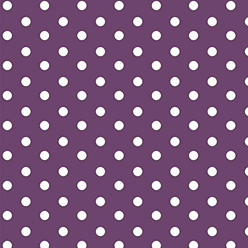 Hanabi 04949 Baumwolle Design Dots, purple, 1 m x ca. 1,5 m von Hanabi