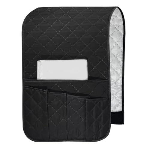 Hanabitx Sofa-Halterung für Fernbedienung, ohne Sessel, für Couch, Liege, mit 5 Taschen, für Bücher usw., langlebig, einfach zu bedienen von Hanabitx