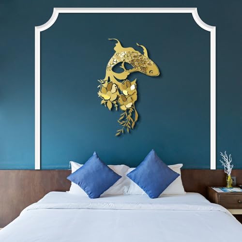 Elegant Gold Decorative Metal Wall Accessory, 44 x 67 cm | 100% Steel, 1.2 mm Thickness | Lightweight 0.8 kg | Perfect for Modern Home Decor Elegant Gold Decorative Metal Wall Accessory, 44 x 67 cm | 100% Steel, 1.2 mm Thickness | Lightweight 0.8 kg | Perfect for Modern Home Decor von Hanah Home