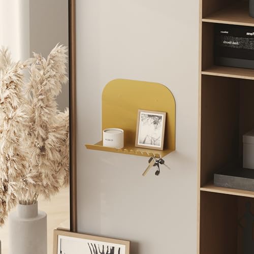 Elegant Gold Metal Wall Shelf, 28 x 23 x 12 cm | 100% Metal, 1.5 mm Thickness | Stylish Storage Solution for Modern Home Decor Elegant Gold Metal Wall Shelf, 28 x 23 x 12 cm | 100% Metal, 1.5 mm Thickness | Stylish Storage Solution for Modern Home Decor von Hanah Home