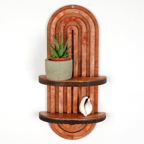 Elegant Salmon Wall Shelf, 40 x 20 x 9 cm | 100% Plywood, 18 mm Thickness | Stylish Storage Solution for Modern Home Decor & Organization Elegant Salmon Wall Shelf, 40 x 20 x 9 cm | 100% Plywood, 18 mm Thickness | Stylish Storage Solution for Modern Home Decor & Organization von Hanah Home