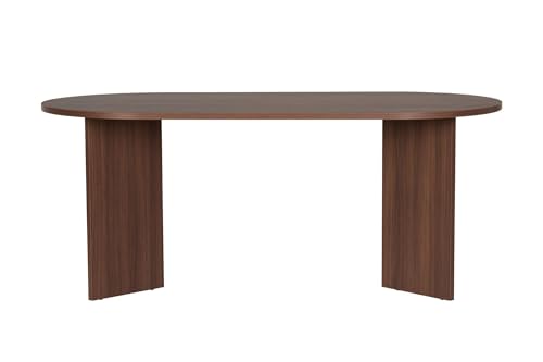 Elegant Walnut Dining Table, 180 x 75 x 89.5 cm | 100% Melamine Coated Particle Board, 25 mm Thick | Perfect for Modern Dining Spaces Elegant Walnut Dining Table, 180 x 75 x 89.5 cm | 100% Melamine Coated Particle Board, 25 mm Thick | Perfect for Modern Dining Spaces von Hanah Home
