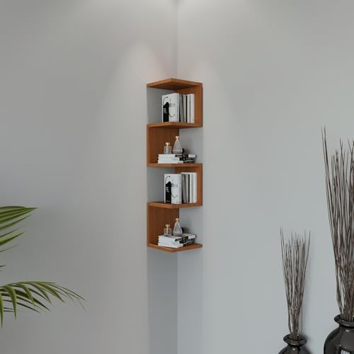 Elegant Walnut Wall Shelf, 120 cm x 30 cm x 30 cm | 100% Melamine Coated Particle Board, 18 mm Thick | Perfect for Modern Home Decor & Storage Elegant Walnut Wall Shelf, 120 cm x 30 cm x 30 cm | 100% Melamine Coated Particle Board, 18 mm Thick | Perfect for Modern Home Decor & Storage von Hanah Home