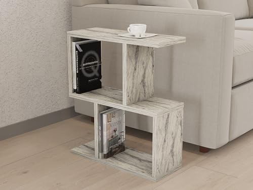 Hanah Home Elegant Freesia Marble Side Table, 45 x 51.4 x 17 cm | 100% Melamine Coated Particle Board, 18 mm Thick | Stylish & Functional for Modern Spaces Hanah Home Elegant Freesia Marble Side Table, 45 x 51.4 x 17 cm | 100% Melamine Coated Particle Board, 18 mm Thick | Stylish & Functional for Modern Spaces von Hanah Home