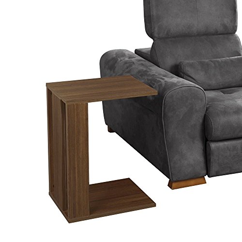 Hanah Home Elegant Walnut Side Table with Hidden Casters, 35 x 61 x 45 cm | 100% Melamine Coated Particle Board, 18 mm Thick | Perfect for Modern Living Spaces Hanah Home Elegant Walnut Side Table with Hidden Casters, 35 x 61 x 45 cm | 100% Melamine Coated Particle Board, 18 mm Thick | Perfect for Modern Living Spaces von Hanah Home