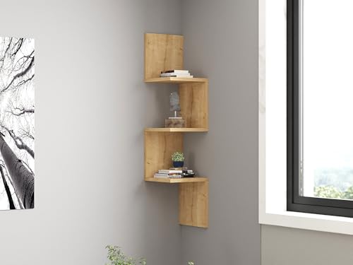Hanah Home Scandinavian Wall Shelf, Sapphire Color, 105.4 x 25 x 25 cm | 100% Melamine Coated Particle Board, 18 mm Thick | Stylish & Functional Storage Solution Hanah Home Scandinavian Wall Shelf, Sapphire Color, 105.4 x 25 x 25 cm | 100% Melamine Coated Particle Board, 18 mm Thick | Stylish & Functional Storage Solution von Hanah Home