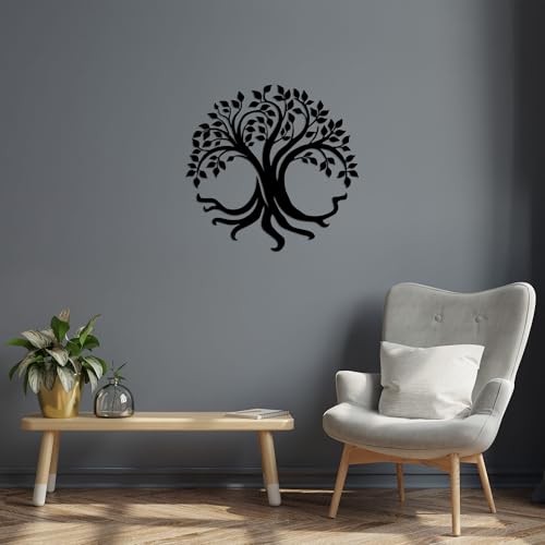 Hanah Home Stylish Black Decorative Metal Wall Accessory, 71 x 69 cm | 100% Metal, 1.5 mm Thick | Easy Wall Mounting, Perfect for Modern Decor Hanah Home Stylish Black Decorative Metal Wall Accessory, 71 x 69 cm | 100% Metal, 1.5 mm Thick | Easy Wall Mounting, Perfect for Modern Decor von Hanah Home