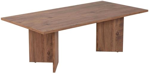 Hanah Home Stylish Coffee Table, Atlantic Pine, 100% Melamine Coated Particle Board, 18 mm Thick | Ideal for Modern Living Rooms & Cozy Spaces, Durable & Elegant Design von Hanah Home