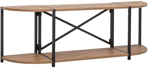 Hanah Home Stylish TV Stand with Metal Frame, Atlantic Pine & Black, 138 x 47 x 35 cm | 100% Melamine Coated Particle Board, 18 mm Thick | Modern & Durable Design Hanah Home Stylish TV Stand with Metal Frame, Atlantic Pine & Black, 138 x 47 x 35 cm | 100% Melamine Coated Particle Board, 18 mm Thick | Modern & Durable Design von Hanah Home