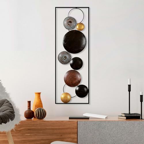 Hand-Painted Decorative Metal Wall Accessory, 32 x 90 x 4 cm | 100% Metal, Unique Color Variations | Perfect for Home Decor & Art Lovers Hand-Painted Decorative Metal Wall Accessory, 32 x 90 x 4 cm | 100% Metal, Unique Color Variations | Perfect for Home Decor & Art Lovers von Hanah Home