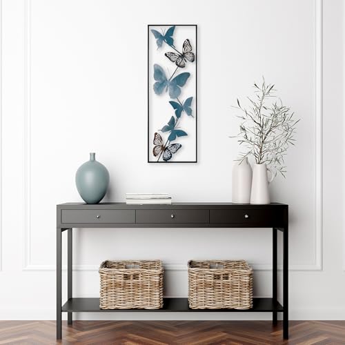 Hand-Painted Decorative Metal Wall Accessory, 32 x 90 x 5 cm | 100% Metal, Unique Color Variations | Perfect for Home Decor & Art Lovers Hand-Painted Decorative Metal Wall Accessory, 32 x 90 x 5 cm | 100% Metal, Unique Color Variations | Perfect for Home Decor & Art Lovers von Hanah Home