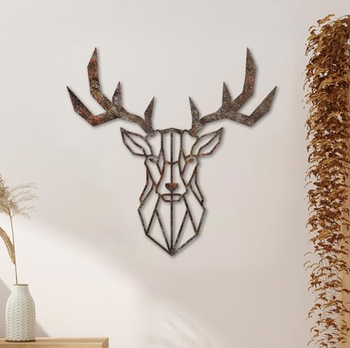 Hand-Painted Decorative Metal Wall Accessory, 51 x 51 cm, 1.5 mm Thick, Antiquation Finish | Unique Art Piece for Home Decor, Elegant & Stylish Hand-Painted Decorative Metal Wall Accessory, 51 x 51 cm, 1.5 mm Thick, Antiquation Finish | Unique Art Piece for Home Decor, Elegant & Stylish von Hanah Home