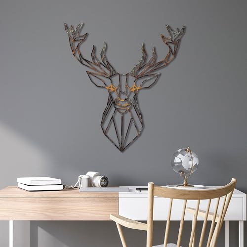 Hand-Painted Decorative Metal Wall Accessory, 60 x 65 cm | 100% Metal, 1.5 mm Thick | Unique Color Variations, Perfect for Home Decor Hand-Painted Decorative Metal Wall Accessory, 60 x 65 cm | 100% Metal, 1.5 mm Thick | Unique Color Variations, Perfect for Home Decor von Hanah Home