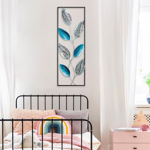 Handmade Decorative Metal Wall Accessory, 32 x 90 cm | 100% Metal (1.5 mm) | Unique Hand-Painted Design, Perfect for Home Decor & Personal Touch von Hanah Home