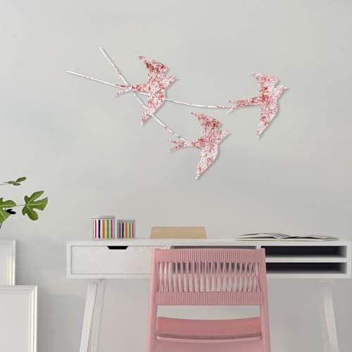 Handmade Decorative Metal Wall Accessory, 42 x 70 cm | 100% Metal (1.5 mm) | Unique Hand-Painted Design, Perfect for Home Decor & Art Lovers von Hanah Home