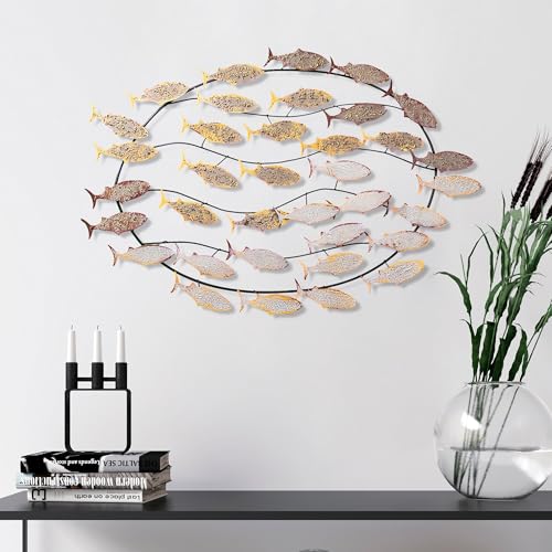 Handmade Decorative Metal Wall Accessory, 94 x 58 x 4 cm | 100% Metal, Unique Hand-Painted Design | Perfect for Home Decor, Adds Elegance & Style Handmade Decorative Metal Wall Accessory, 94 x 58 x 4 cm | 100% Metal, Unique Hand-Painted Design | Perfect for Home Decor, Adds Elegance & Style von Hanah Home